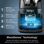Ninja Detect Duo Power Blender + Single Serve with Blend Sense Technology, Platinum Silver, TB300