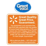 Great Value Everyday Disposable Plastic Cups, Clear, 16 oz, 100 count