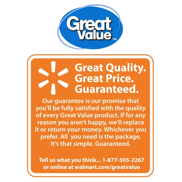 Great Value Everyday Disposable Plastic Cups, Clear, 16 oz, 100 count