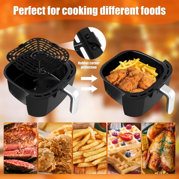 Gorware Air Fryer Grill Pan Stainless Steel Nonstick Air Fryer Crisper Plate for Air Fryer Cooking 9.05×9.44in