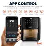 SAKI Smart WiFi Air Fryer 13-Quart, 8 Cooking Functions, RA018AF, Black