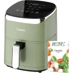 Air Fryer, Fabuletta 4.2QT Air Fryer Oven With 9 Customizable Smart Cooking Programs, Shake Reminder, 450°F Digital Airfryer,Tempered Glass Display, Nonstick & Dishwasher-Safe Basket
