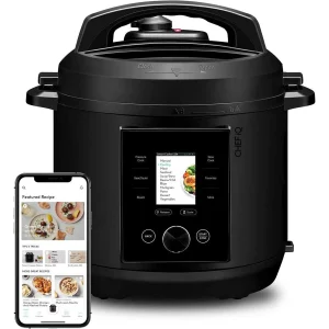 CHEF iQ 6 Qt Multi-Functional WIFI Smart Pressure Cooker, Multi-Function, Black