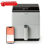 COSORI Dual Blaze 6.8-Quart Smart Air Fryer, Dual Heating Elements, Light Gray