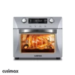 CUSIMAX 10-in-1 Air Fryer Oven, 24QT Convection Oven, Toaster Combo Oven with Rotisserie & Dehydrator, Rich Accessories, Silver