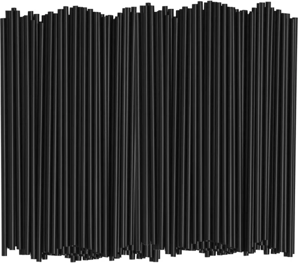 Comfy Package 5” Coffee Straws Stirring Sticks Drink Stirrers Cocktail, Black 1000-Pack