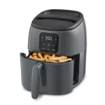 Dash Tasti-Crisp™ Digital Air Fryer with Temperature Control, Non-Stick Fry Basket, Recipe Guide + Auto Shut off Feature, 1000-Watt, 2.6Qt, Black