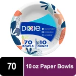 Dixie Disposable Paper Bowls, 10 Ounce, 70 Count