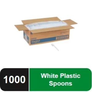 Dixie® Heavy-weight Plastic Spoon, TH217, 1,000 per Case