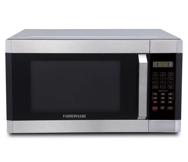Farberware 1.6 Cu. ft. Microwave Oven, Brushed Stainless Steel, FMO16AHTBKC