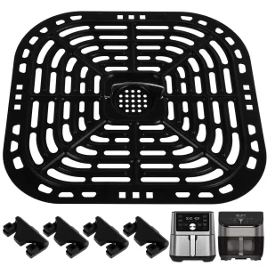 Gorware Air Fryer Grill Pan Stainless Steel Nonstick Air Fryer Crisper Plate for Air Fryer Cooking 9.05×9.44in