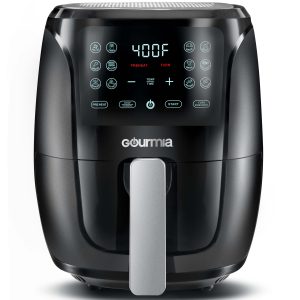 Gourmia 4 Qt Digital Air Fryer with Guided Cooking, Black GAF486, New, 12.5 High