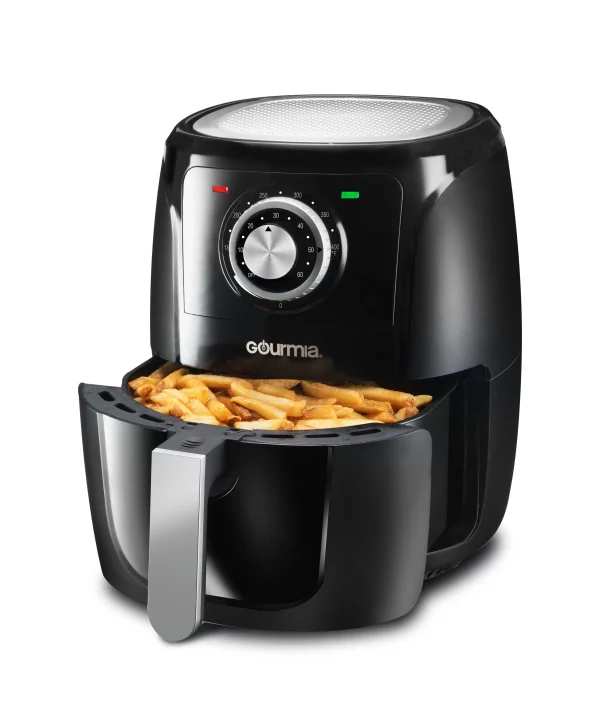 Gourmia 5-Qt Air Fryer with Nonstick Dishwasher Safe Basket, Black, 13.1 H, New