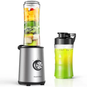HadinEEon 300-Watt Electric Blender, 3-Speed Portable Blender for Shakes and Smoothies, with 20oz & 10oz Cups