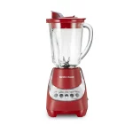 Hamilton Beach Wave Action Quiet Blender, 48 oz. Glass Jar, 12 Blending Functions, Red, New, 53531F