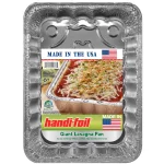 Handi-Foil Aluminum Giant Rectangular Lasagna Pan, 1 Count 13.5" x 9.63" x 2.75"