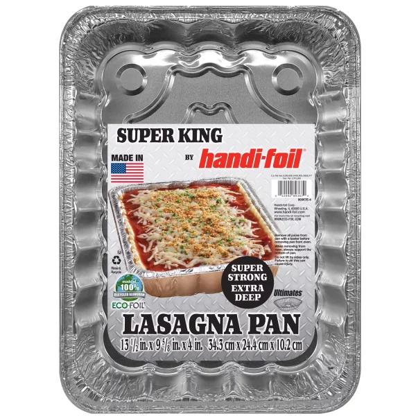 Handi-Foil Aluminum Super King Giant Lasagna Pan 1 Count per pack