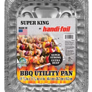 Handi-Foil Super King Aluminum Extra Deep BBQ Utility Pan, 1 Count Per Pack