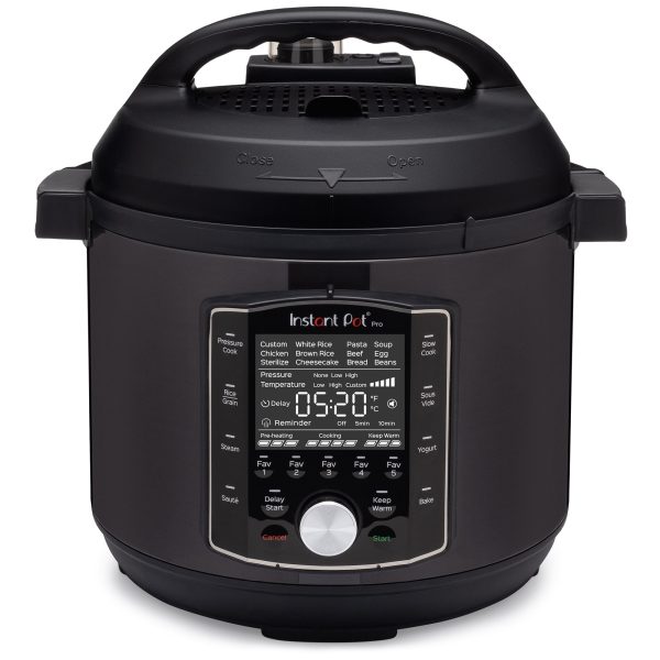 Instant Pot Pro 6-Quart Electric Pressure Cooker, 10-in-1 Slow Cooker, Rice/Grain Cooker, Steamer, Sauté, Sous Vide, Yogurt Maker, Sterilizer and Warmer