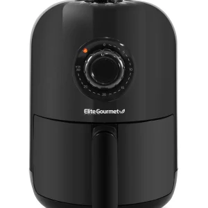 New Elite Gourmet 1 Quart Compact Air Fryer, Black