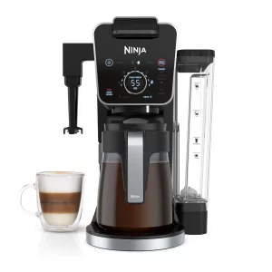 Ninja® CFP300 DualBrew Specialty Coffee System, Single-Serve, K-Cup Pod Compatible, 12-Cup Drip Coffee Maker, Glass Carafe