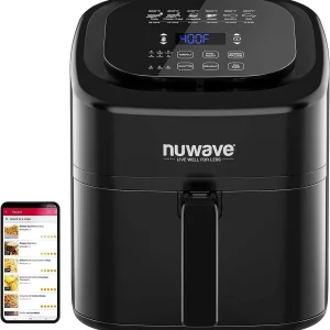 NuWave Brio 6-Quart Digital Air Fryer with One-Touch Digital Controls