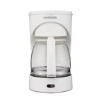 Proctor Silex 12 Cup Coffee Maker with Glass Carafe, Compatible with Smart Plugs, White, 43501PS