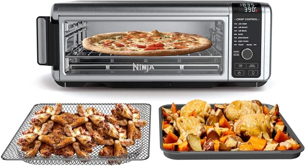 Restored Ninja Foodi FT102CO Digital Fry, Convection Oven, Toaster, Air Fryer, with XL Capacity (Stainless Steel)- (Refurbished)