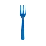 Way to Celebrate! Electric Blue Plastic Forks, 24ct