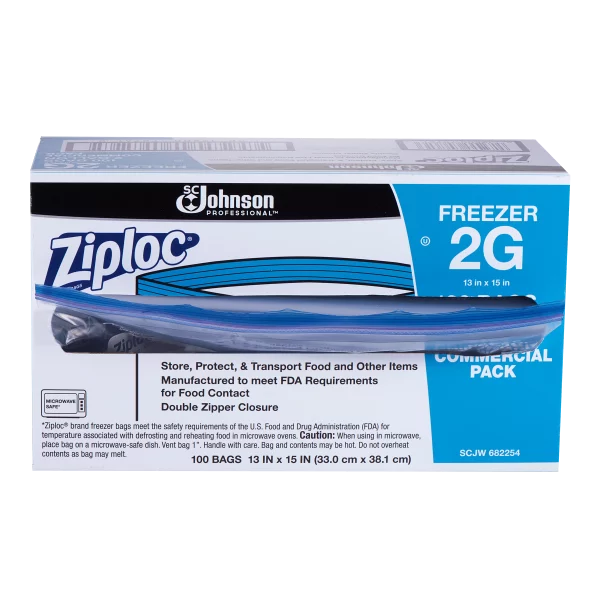 Ziploc Pinch and Seal Freezer Bags, 2 Gallon, 100 Count