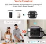 Cosori New Indoor Grill, Smart XL Air Fryer Combo Aeroblaze, 8-in-1, 6 Quart Voice Control, Black