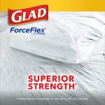 Glad ForceFlex Tall Kitchen Trash Bags, 13 Gallon, 40 Bags (Gain Original Scent, Febreze Freshness)
