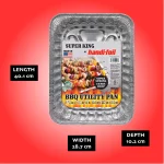 Handi-Foil Super King Aluminum Extra Deep BBQ Utility Pan, 1 Count Per Pack