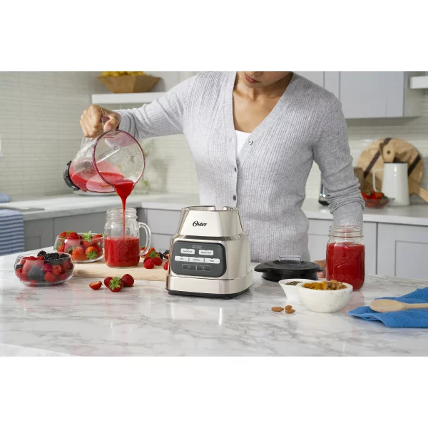 Oster One-Touch Blender with Auto-Programs and 6-Cup Boroclass Glass Jar