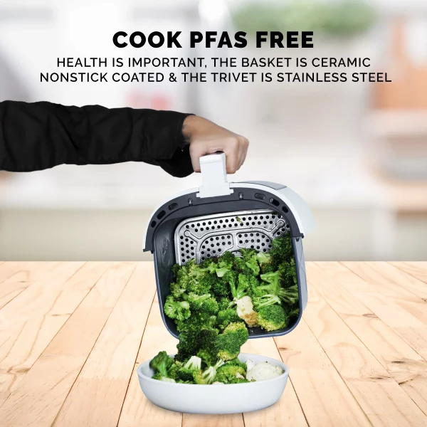 Kalorik® 5 Quart Air Fryer with Ceramic Coating and Window, New, 13.5 in