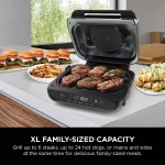 Ninja Foodi Smart XL 4-in-1 Indoor Grill with 4-Quart Air Fryer, Roast, Bake, and Smart Cook System, FG550