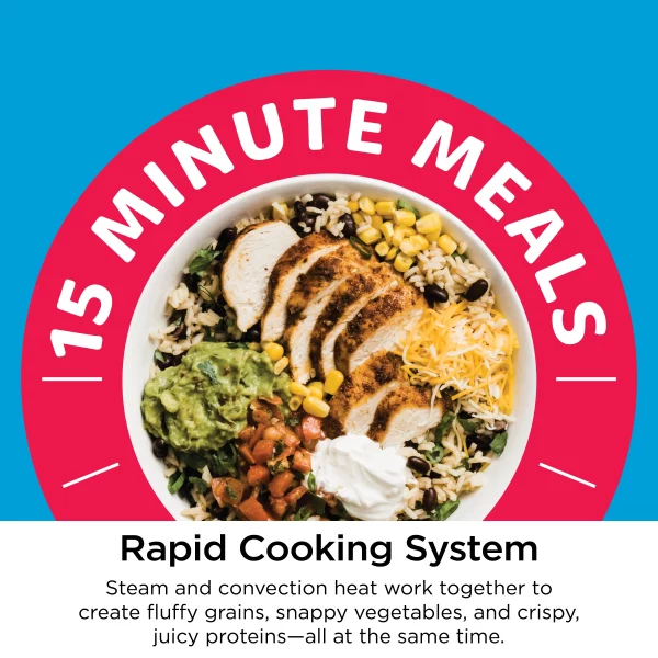 Ninja Speedi Rapid Cooker & Air Fryer, SF300, 6-Qt. Capacity, 10-in-1 Functionality, Meal Maker, Sea Salt Gray