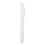 Dixie Plastic Cutlery Heavy Mediumweight Knife 100-Pieces/Box KM207