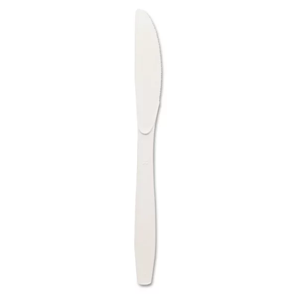 Dixie Plastic Cutlery Heavy Mediumweight Knife 100-Pieces/Box KM207
