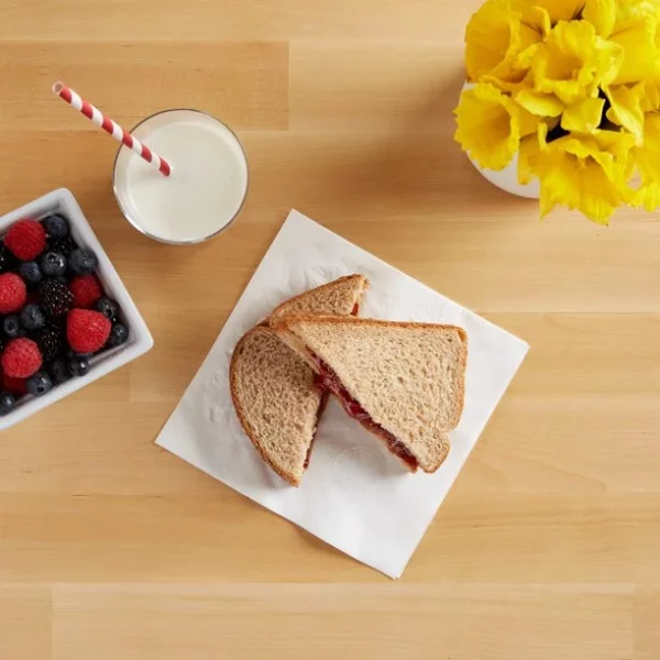 Vanity Fair Everyday Disposable Paper Napkins, White, 660 Count