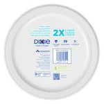 Dixie Disposable Paper Plates, Multicolor, 10 in, 50 Count