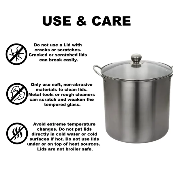 The Mainstays Stainless Steel 21.5 Quart Multi Use Food Canner with Tempered Glass Lid Silver