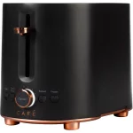 Café Express Finish 2-Slice Toaster | Extra-Wide Slots, Extra Lift for Waffles, Pastries, Texas Toast & More | 4 Pre-Set Functions, 8 Shade Options | Countertop Kitchen Essentials | Matte Black