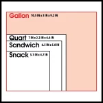 Great Value Half Gallon Slider Bags, 40 Count