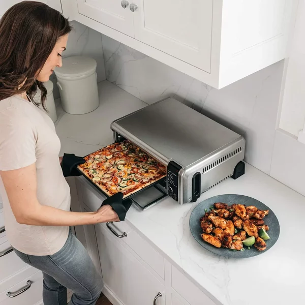 Restored Ninja Foodi FT102CO Digital Fry, Convection Oven, Toaster, Air Fryer, with XL Capacity (Stainless Steel)- (Refurbished)