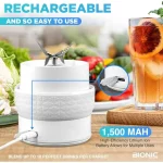 Bionic Blade Blender Portable Blender Powerful Cordless Blender with Travel Bottle New 6 Pieces
