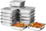 Displastible 8x8" Disposable Aluminum Pans With Lids (10 Pack) Foil Pans For Cooking, Baking Cakes, Roasting & Homemade Breads - Disposable Food Containers With Foil Lids