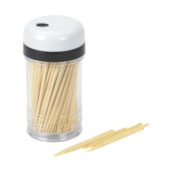Mainstays 200-Piece Wooden Toothpicks Bundle with Clear Plastic Container
