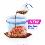 Ziploc® Brand Freezer Bags with New Stay Open Design, Gallon, 60, Patented Stand-up Bottom, Easy to Fill Freezer Bag, Unloc a Free Set of Hands in the Kitchen, Microwave Safe, BPA Free