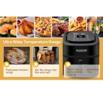 Nuwave Brio 6-Quart Air Fryer with Temperature Probe and Smart Cooking Programs for Even and Fast Cooking, Gourmet